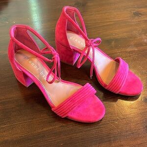 🩷 Gianni Bini pink block heels size 7.5 New with tags!